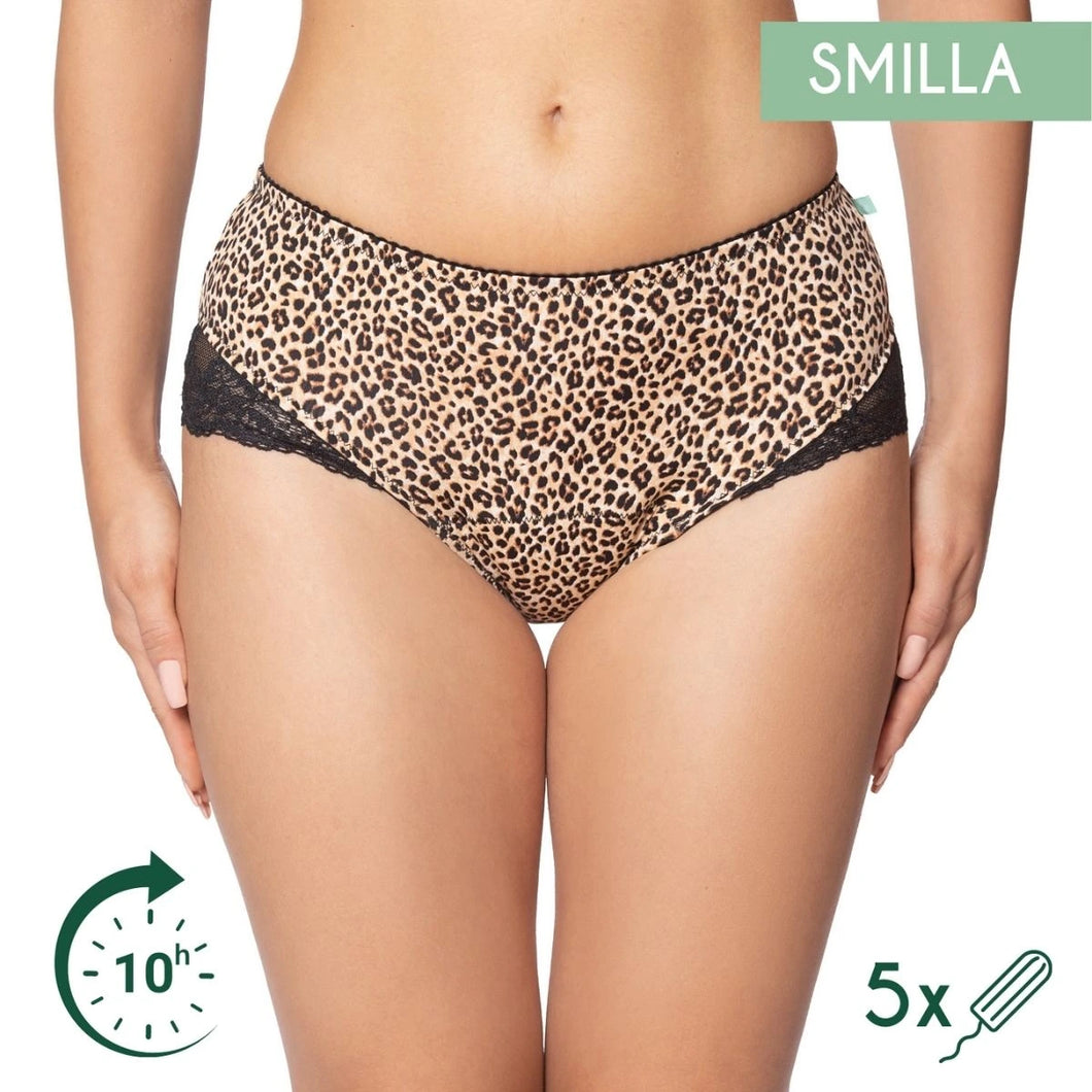 Femi.Eko Smilla period pants The Cloth Nappy Company Malta leopard