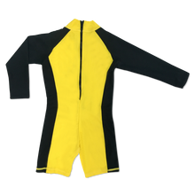 Load image into Gallery viewer, The Cloth Nappy Company Malta Charlie Banana Jumpsuit Wetsuit Swim Beach Yellow back
