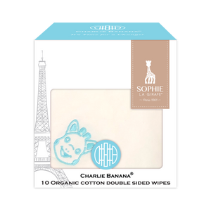 Charlie Banana Organic Cotton Double Sided Wipes 10x