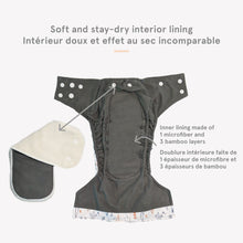 Load image into Gallery viewer, The Cloth Nappy Company La Petite Ourse All in One Nappy interior