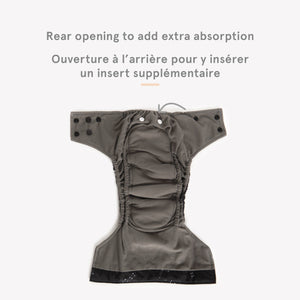 The Cloth Nappy Company La Petite Ourse All in One Nappy rear opening