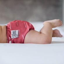 Load image into Gallery viewer, The Cloth Nappy Company La Petite Ourse All in One Nappy Stability baby pose