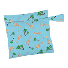 Load image into Gallery viewer, Charlie Banana Reusable Waterproof Tote Bag Sophie Blue print The Cloth Nappy Company Malta