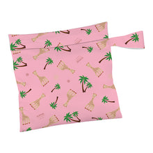 Load image into Gallery viewer, Charlie Banana Reusable Waterproof Tote Bag Sophie Pink print The Cloth Nappy Company Malta