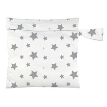 Load image into Gallery viewer, Charlie Banana Reusable Waterproof Tote Bag Twinkle Little Star White print The Cloth Nappy Company Malta