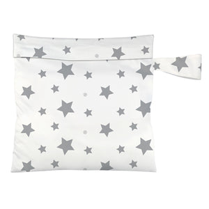 Charlie Banana Reusable Waterproof Tote Bag Twinkle Little Star White print The Cloth Nappy Company Malta