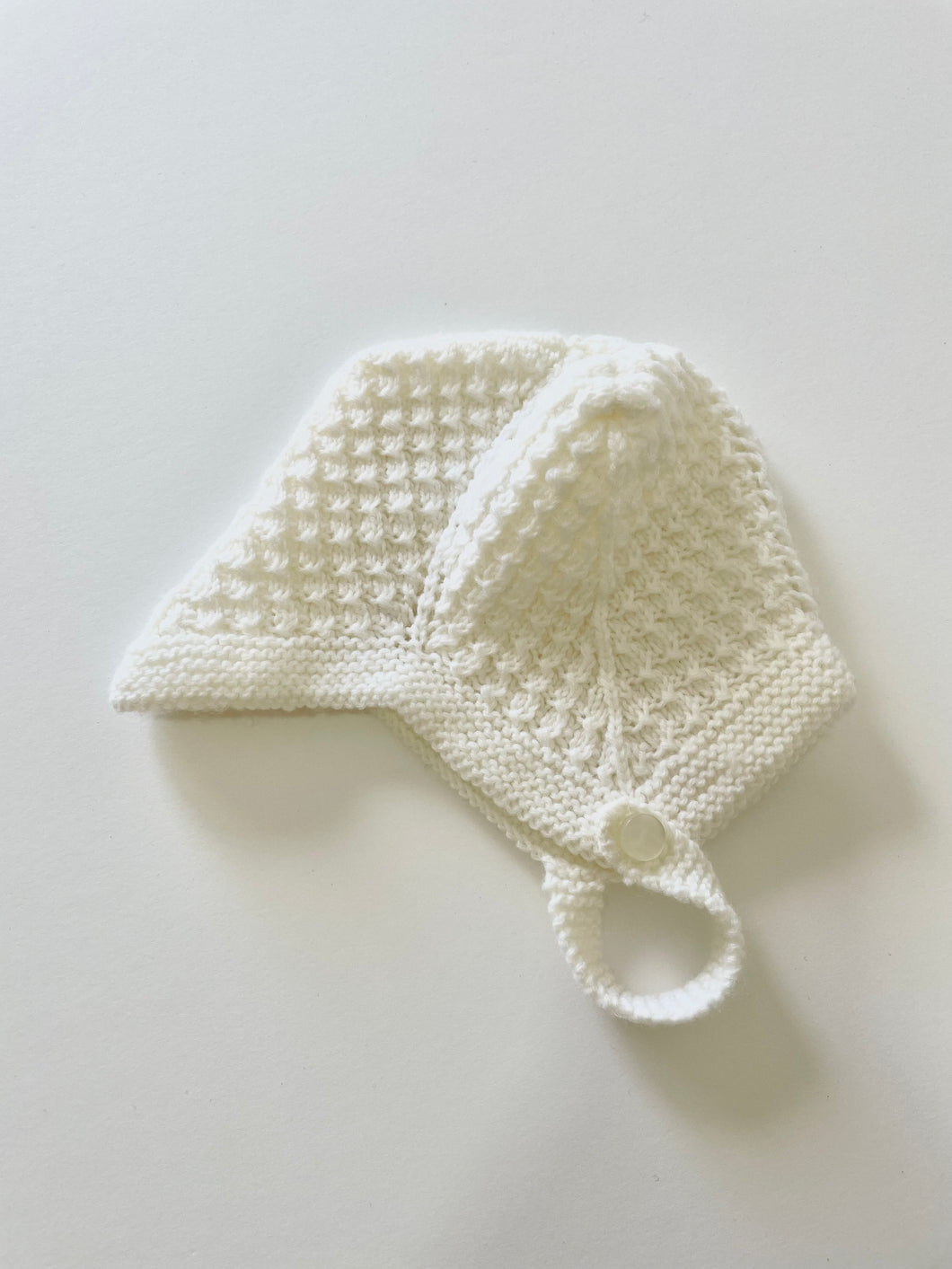 0-3m Knitted Baby Bonnet