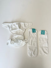 Load image into Gallery viewer, Pre-Loved Charlie Banana One Size - Pocket Nappy - White