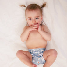 Load image into Gallery viewer, The Cloth Nappy Company Malta La Petite Ourse Pocket daisy on baby