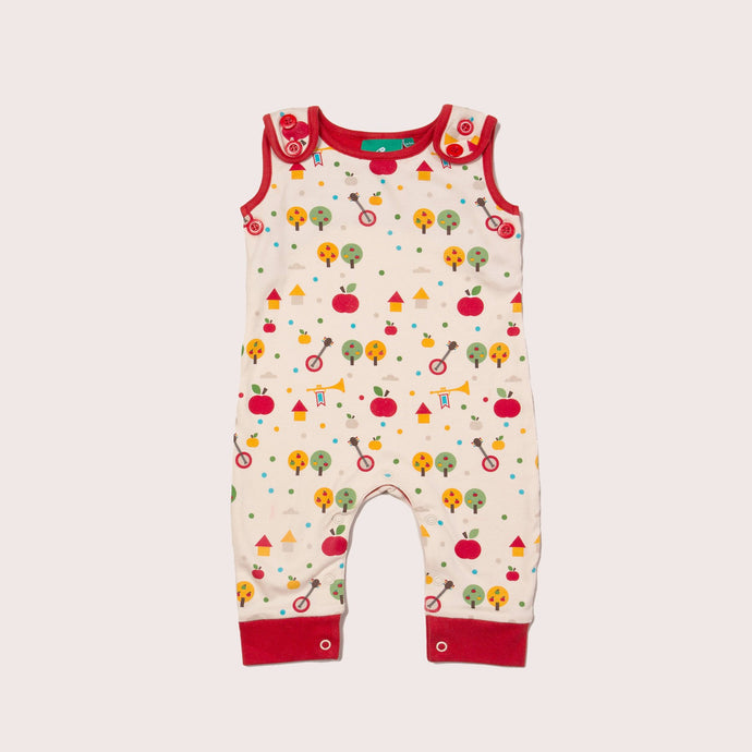 The Cloth Nappy Company Malta Little Green Radicals Apple Everyday Dungarees