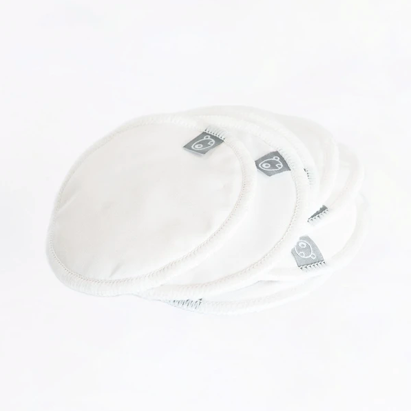 The Cloth Nappy Company Malta La Petite Ourse Breast pads nursing breastfeeding white