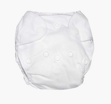 Load image into Gallery viewer, The Cloth Nappy Company Malta La Petite Ourse Newborn Nappy White 1