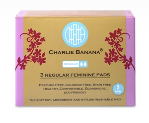The Cloth Nappy Company Charlie Banana Feminine Care Reusable Regular Pads box