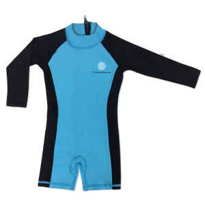The Cloth Nappy Company Malta Charlie Banana Jumpsuit Wetsuit Swim Beach Blue front