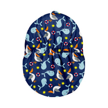 Load image into Gallery viewer, The Cloth Nappy Company Malta Bambino Mio Reversible Swim Hat Nautical 2