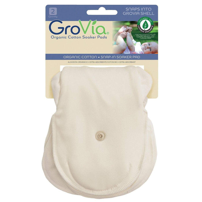 The Cloth Nappy Company Malta Grovia Organic Cotton Soaker Pads 2x hybrid shell diapers