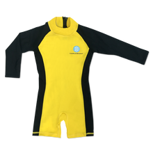 Load image into Gallery viewer, The Cloth Nappy Company Malta Charlie Banana Jumpsuit Wetsuit Swim Beach Yellow front