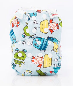 Bambooty One Size All in Two Boo print The Cloth Nappy Company Malta