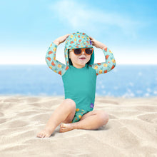 Load image into Gallery viewer, The Cloth Nappy Company Malta Bambino Mio Reversible Swim Hat Tropical Lifestyle