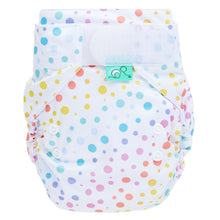 Load image into Gallery viewer, Tots Bots TeenyFit - All in One dotty botty print The Cloth Nappy Company