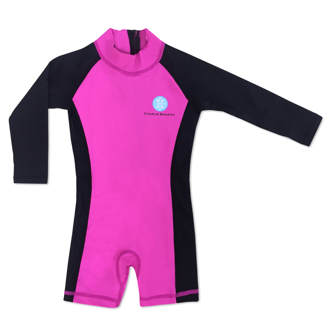 The Cloth Nappy Company Malta Charlie Banana Jumpsuit Wetsuit Swim Beach Pink front