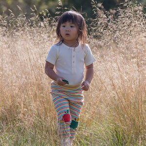The Cloth Nappy Company Malta Little Green Radicals Trousers Joggers Rainbow Apple Lifestyle