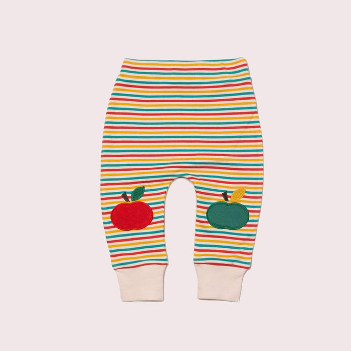 The Cloth Nappy Company Malta Little Green Radicals Trousers Joggers Rainbow Apple