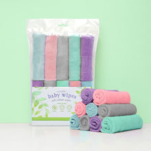 Load image into Gallery viewer, Bambino Mio Reusable Baby Wipes 10x