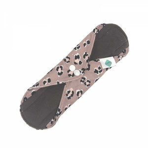 The Cloth Nappy Company Malta Cheeky Wipes reusable sanitary period pads night maternity pads leopard beige charcoal