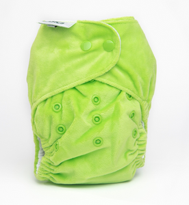 The Cloth Nappy Company Bambooty Basics AI2 reusable nappies apple green
