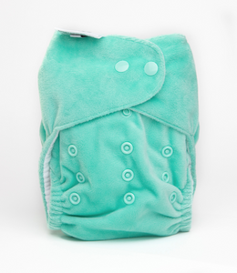 The Cloth Nappy Company Bambooty Basics AI2 reusable nappies peppermint