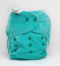 Load image into Gallery viewer, The Cloth Nappy Company Bambooty Basics AI2 reusable nappies turquoise